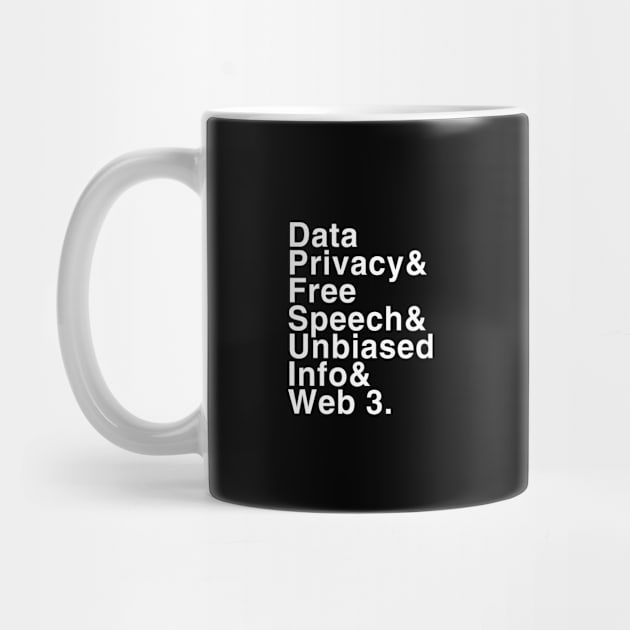 Data Privacy Free Speech Unbiased Information Web 3 by Flippin' Sweet Gear